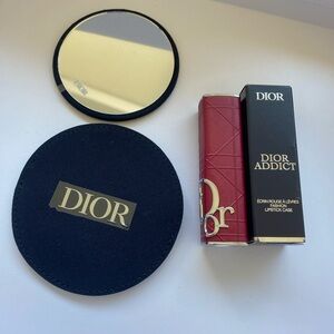 Dior Mirror and Lipstick Red Case